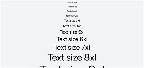 how to set text size in tailwind css