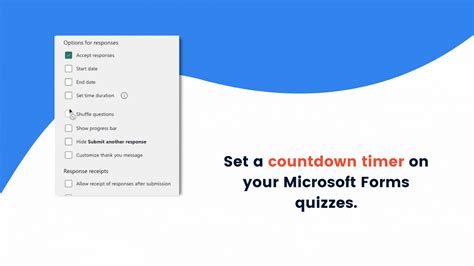how to set time in microsoft forms