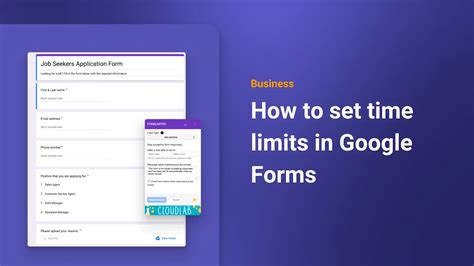 how to set time limits on google forms