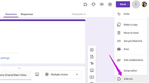 how to set timer for quiz in google forms