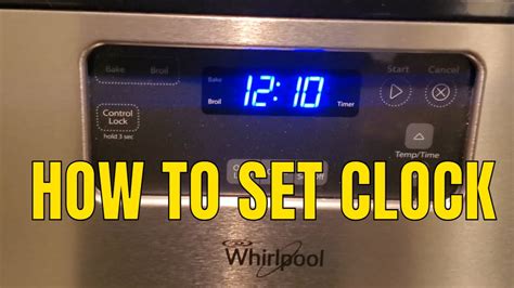 how to set timer on oven