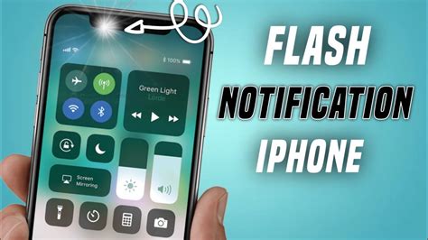 how to set touch light notification on iphone