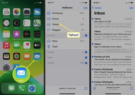 how to set up a folder in yahoo mail on iphone