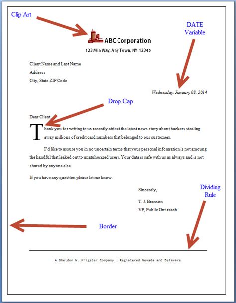 how to set up a form letter in word
