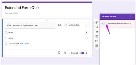 how to set up a google form quiz