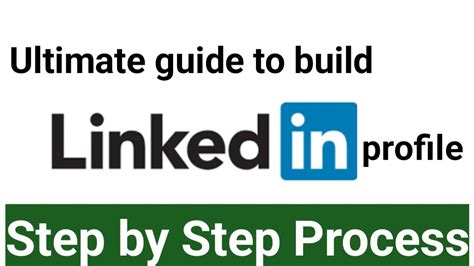 how to set up a linkedin profile step by step