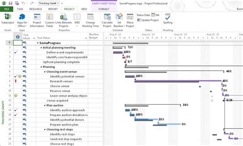 how to set up a new project in microsoft project