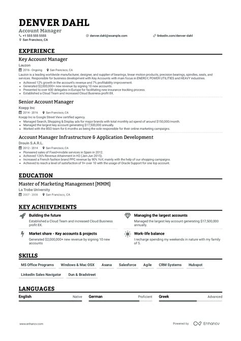 how to set up a resume examples