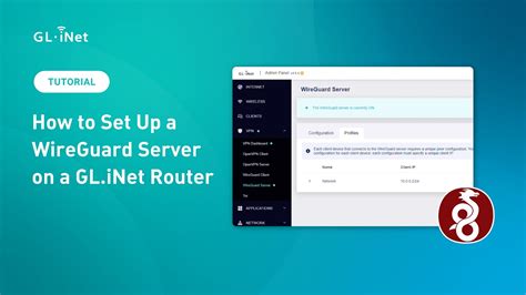 how to set up a wireguard server on a gl inet router