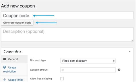 how to set up discount code on woocommerce