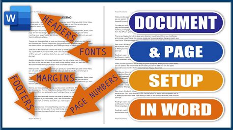 how to set up document in word
