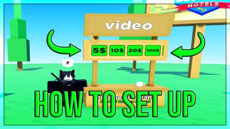 how to set up donation buttons on roblox