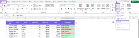 how to set up filter by color in excel