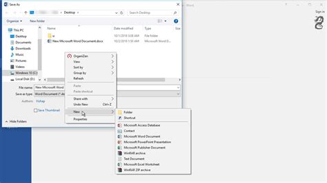 how to set up folders in word