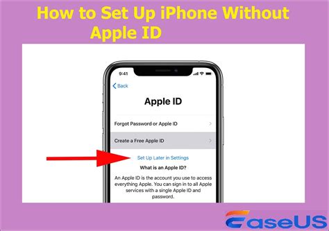 how to set up iphone without apple id verification code