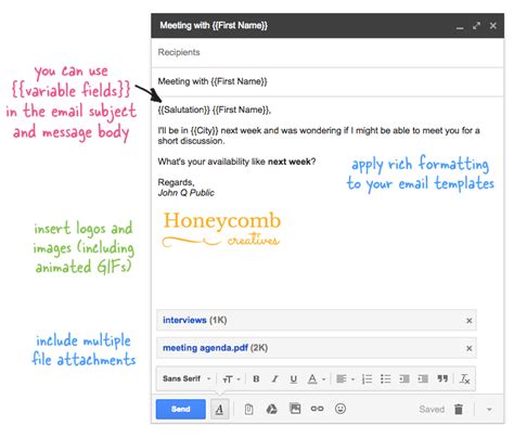 how to set up mail merge in gmail