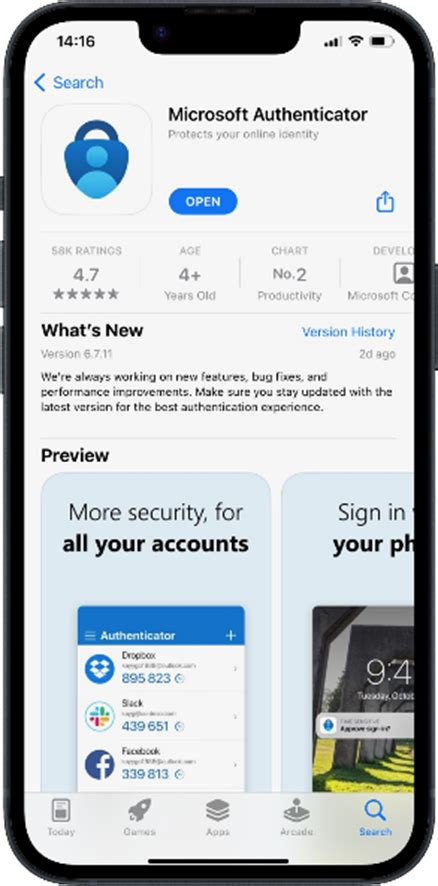 how to set up microsoft authenticator ios