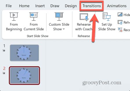 how to set up morph transition in powerpoint