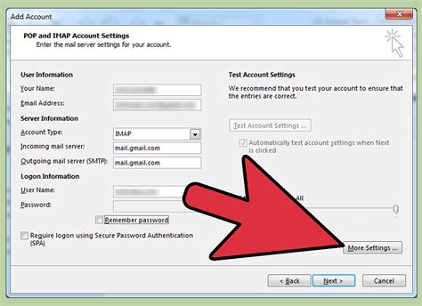 how to set up work email on microsoft outlook