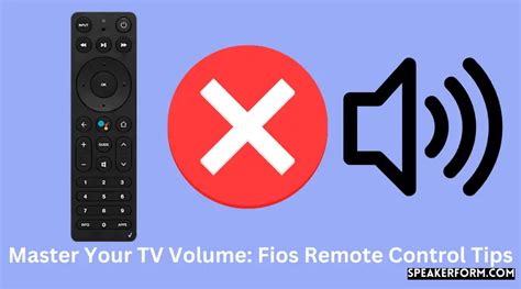 how to set volume control on fios remote