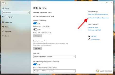 how to set your computer back in time windows 10