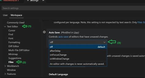 how to setup auto save in vscode