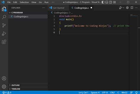 how to setup visual studio code for c programming