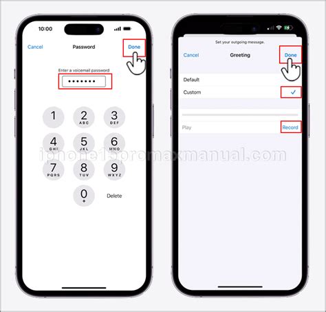 how to setup voicemail on iphone 15 pro max