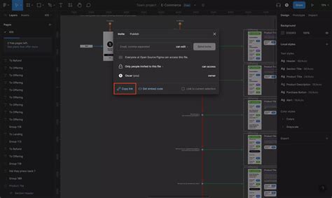 how to share a figma file