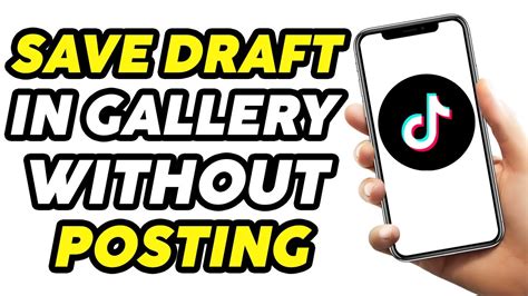 how to share drafts on tiktok without posting