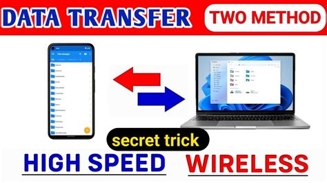 how to share files from laptop to mobile without usb