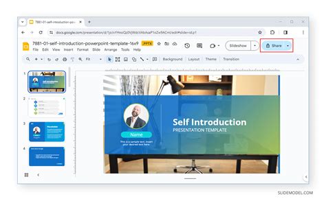how to share google slides in presentation mode on google meet