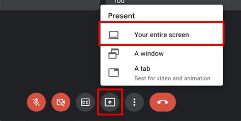 how to share my slides on google meet