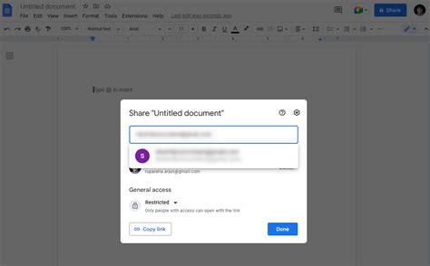 how to share ownership of a google doc