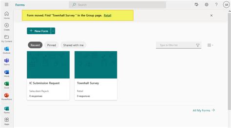 how to share ownership of microsoft forms