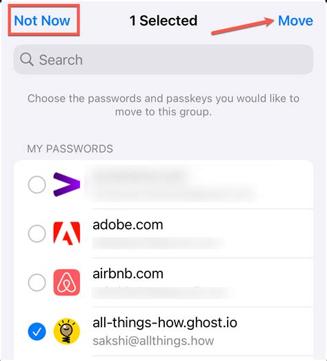 how to share passwords on iphone