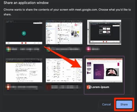 how to share ppt in google meet using phone