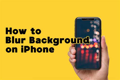 how to shoot video with blur background in iphone