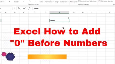 how to show 0 in excel before number
