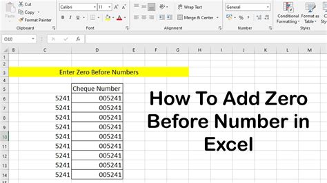 how to show 0 in excel spreadsheet