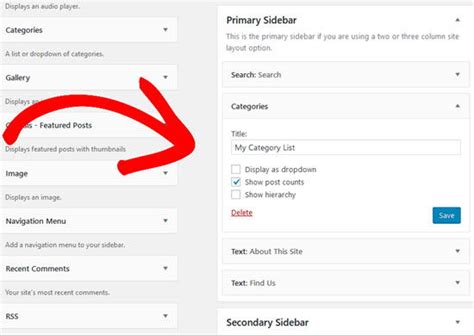 how to show category list in wordpress