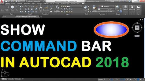 how to show command bar in autocad