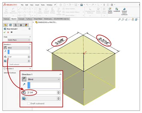 how to show dimensions in solidworks