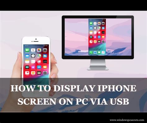 how to show iphone screen on computer monitor
