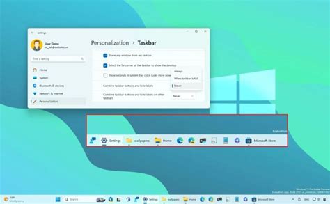 how to show open programs on taskbar windows 11