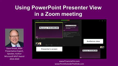 how to show presenter view in powerpoint on zoom