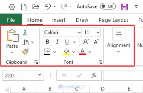 how to show toolbar in excel
