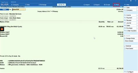 how to show work in progress in tally prime