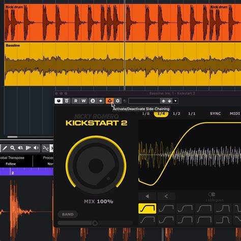 how to sidechain kick and bass in logic pro