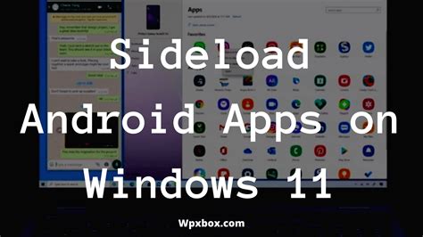 how to sideload android apps on windows 11